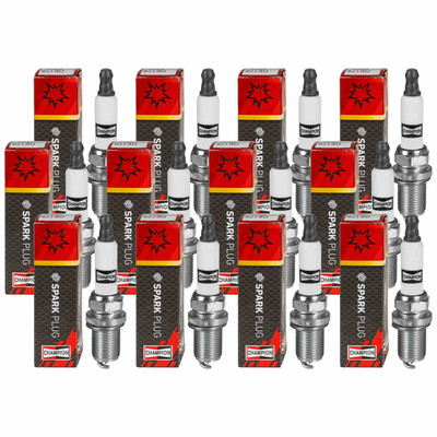 12x CHAMPION Zündkerzen Platin für Skoda Fabia I 6Y2 1.4 6Y5 6U1 1.3