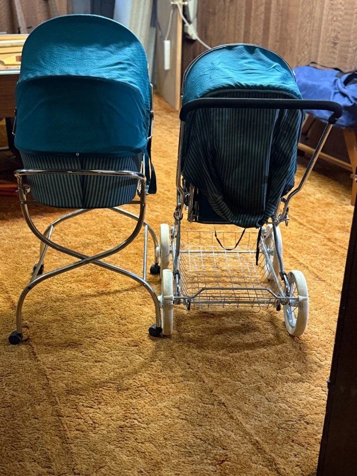 Vintage Emmaljunga Carriage Baby Stroller & Bassinet Viking  - Image 3 of 4