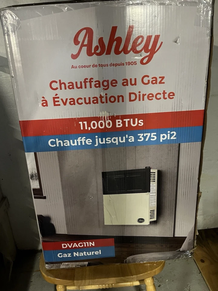 Aquecedor a gás natural Ashley Hearth DVAG11N 11000 BTU ventilação direta - Bege - Imagem 3 de 3