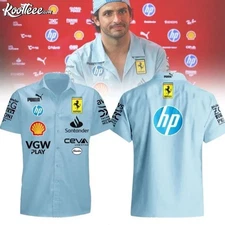 Scuderia Ferrari Miami Grand Prix F1 button down shirt, racing men top