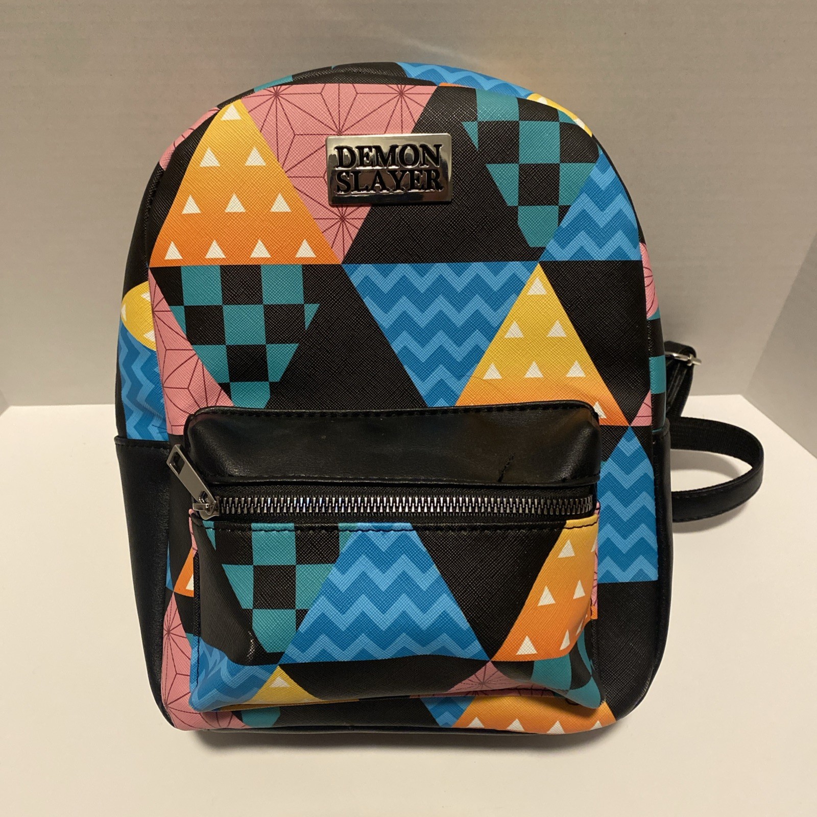 Demon Slayer Kimetsu No Yaiba Patchwork Mini Backpack- Preowned great condition