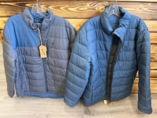 Duck Camp Men's Drydown Reversible Jacket New w/ Tags Charcoal & Faded Navy - XL