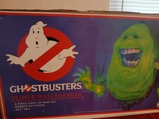 Deluxe Lifesize Ghostbusters Slimer Ghost Lighted Wallbreaker Decor W Remote