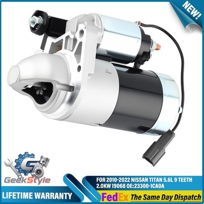 Starter Motor for Nissan Pathfinder Titan Infiniti QX80 QX56 2.0KW 12V CW 9T -