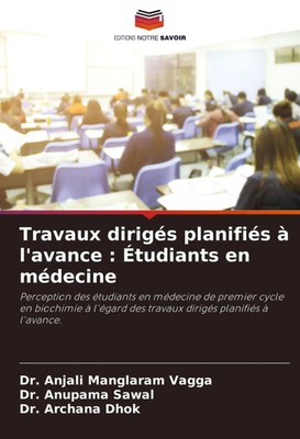 Anjali Manglaram Vagga (u. a.) | Travaux dirigés planifiés à l'avance :...