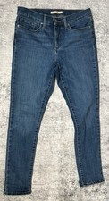 Levi  s 311 Shaping Skinny Jeans Womens Size 33 30 Mid-Rise Stretch Blue Denim