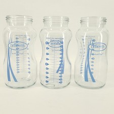 Dr. Browns Natural Flow 9 Oz 270 ml Glass Baby Bottles By Handi-craft Lot Of 3
