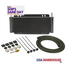 Derale DER13501 Plate and Fin Type Aluminum Fluid Cooler Performance Racing Part