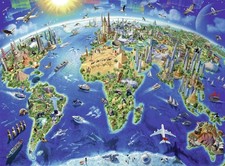 Ravensburger 13227 300 Piece XXL World Map Jigsaw Puzzle, Other, Norme