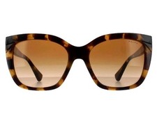 Ralph Lauren RA 5265 583613 Shiny Sponged Havana Plastic Sunglasses Brown