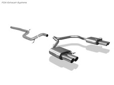  Edelstahl Duplex Racing-Komplettanlage Skoda Octavia 1Z 2x76mm