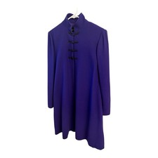Linda Allard Ellen Tracy Vintage Coat Dress Size 4 100 Percent Wool