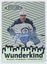 Michael Eyssimont 2022-23 Upper Deck Stature Wunderkind Auto #W-26 Winnipeg Jets