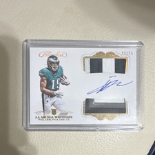 Panini Flawless 2019 J.J. Arcega-Whiteside Rookie Dual Patch Auto 23/25 Eagles