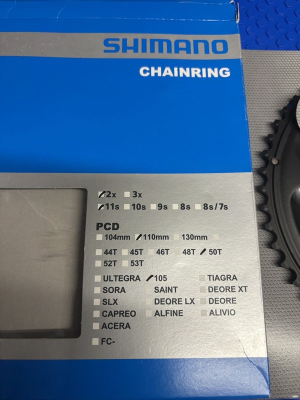 Shimano 105 R7000 50T Chainring 11 Speed