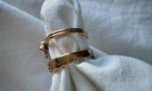 Vintage Caroline Emmon's Goldtone Rings With Clear Crystals- Lot Of 2 — photo 9