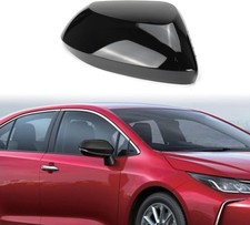 Black Right Passenger Mirror Cover Replace for 2020-2025 Toyota Corolla