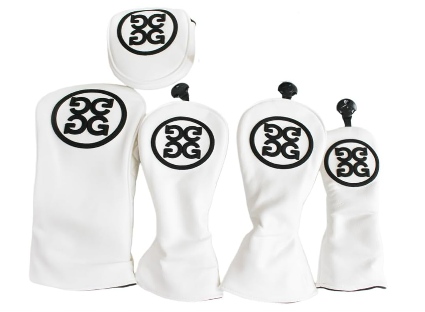 ジーフォアヘッドカバー3点セット G/FORE Golf Headcover 5-piece Set Driver 3W 5W UT Putter White