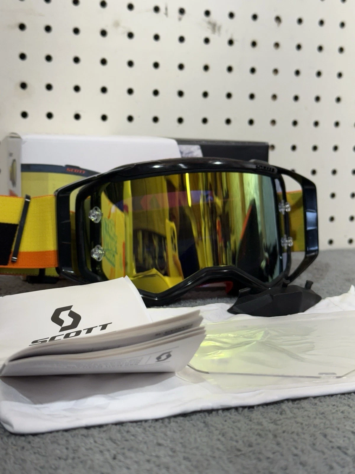 KTM POWERWEAR SCOTT PROSPECT GOGGLE Orange - Yellow Chrome Lens