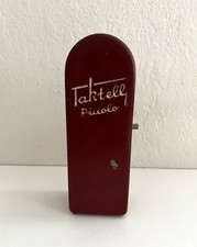 Vintage Taktell Piccolo Metronome Wind Up In Maroon Metal Case Working Condition