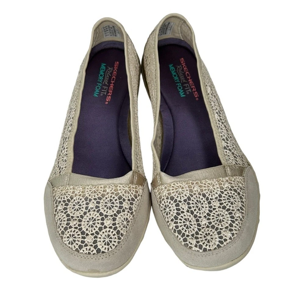 Skechers lace ballet best sale flats