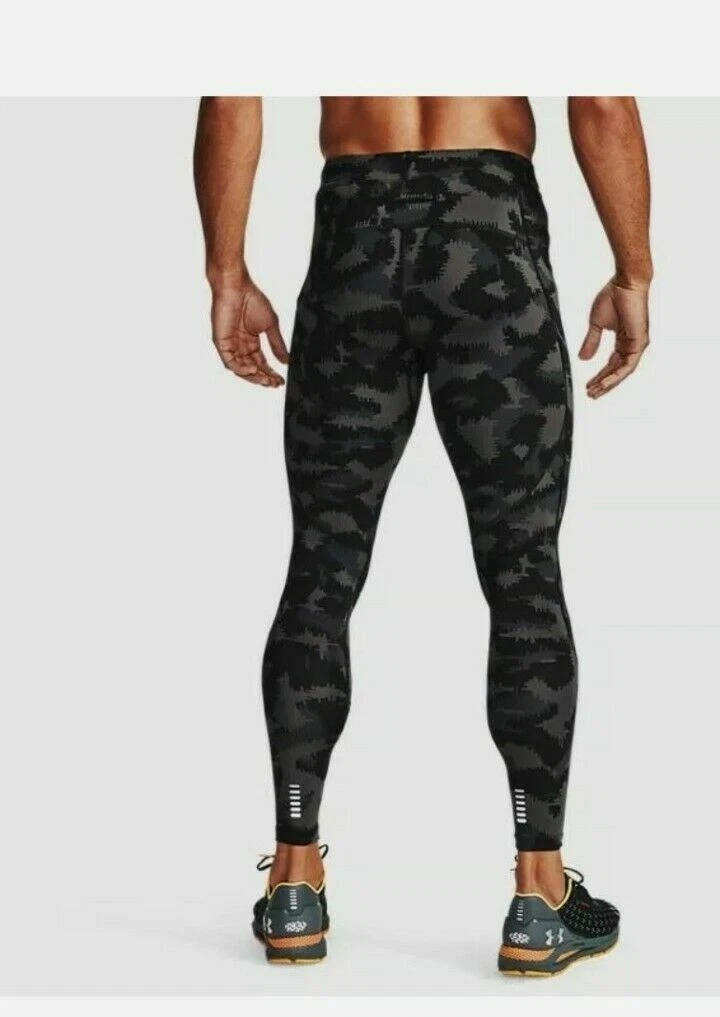 UNDER ARMOUR Men's UA Fly Fast Stealth Compression Leggings NWT Size: SMALL