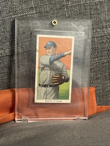 1909-11 T206 Tom Maddox Pittsburg - Polar Bear Back - Rare Vintage Baseball Card