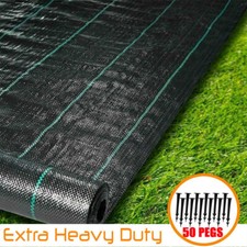 Heavy Duty Weed Control Membrane Garden Barrier Fabric for Landscaping Cover UK