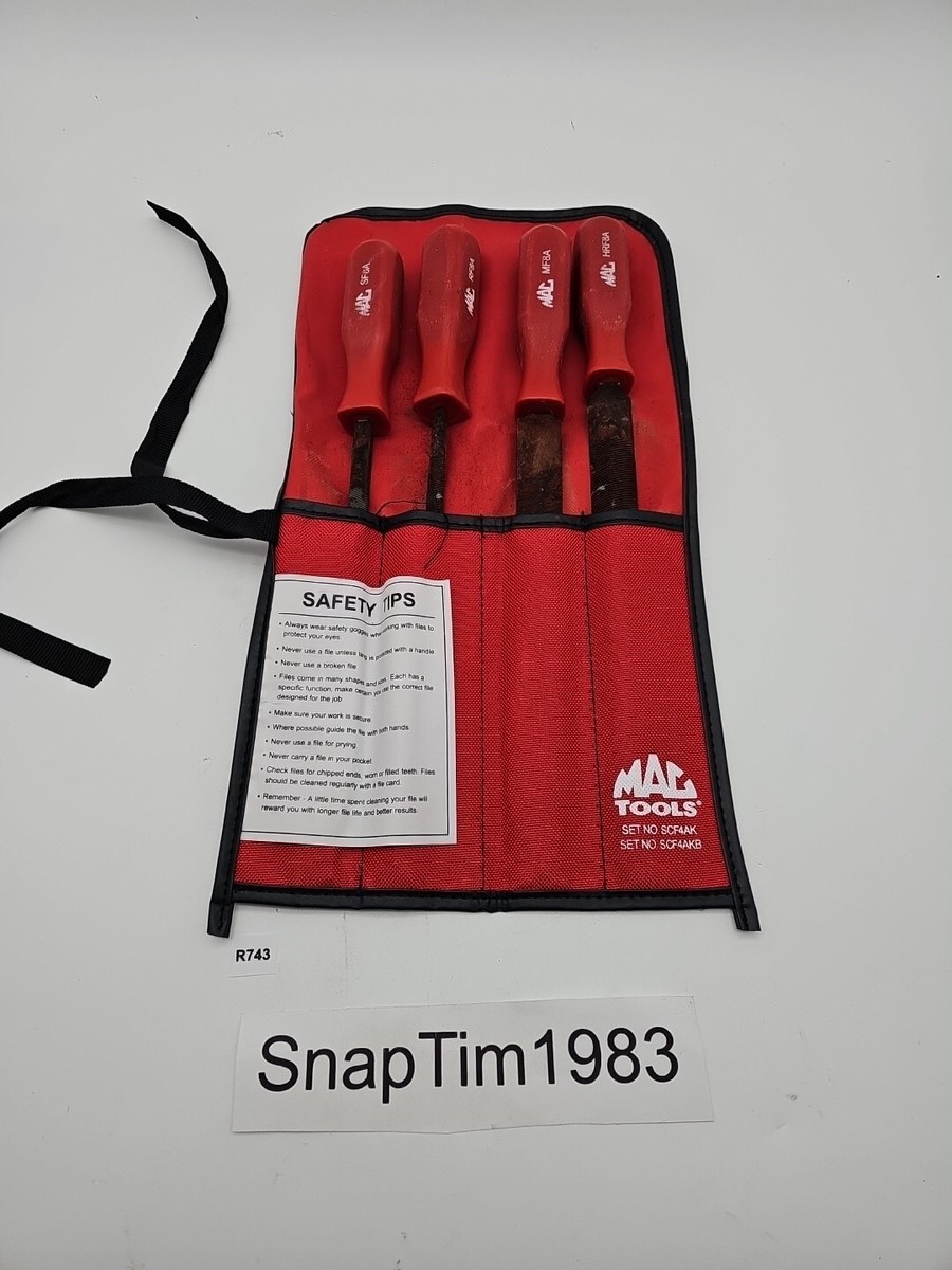 Mac Tools 4-PC. Comfort-Grip Combination Bastard-Cut File Set