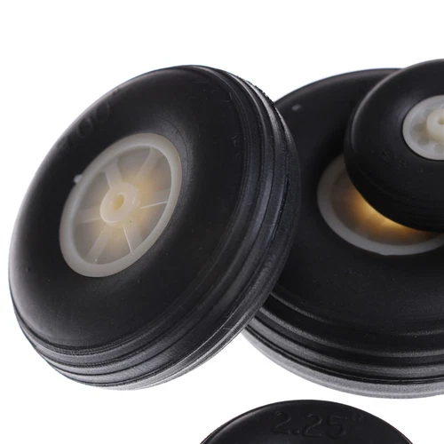 4Pcs Wheels With EVA Rubber Tyres 25-70mm 1"-2.75" RC Model Plane US - Picture 7 of 15
