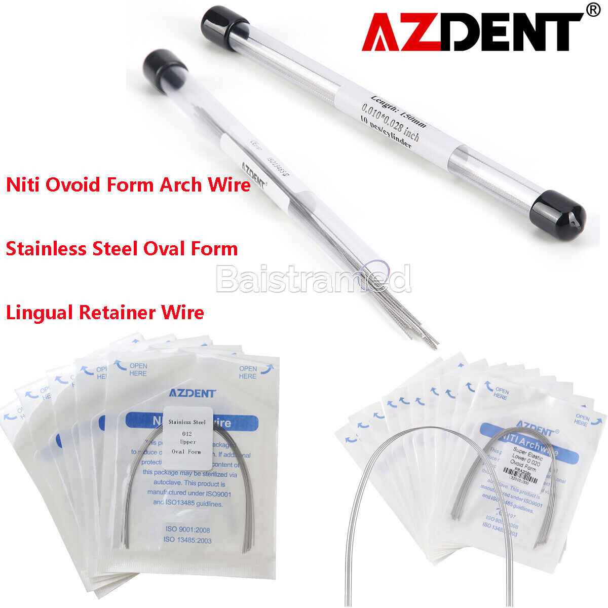 ETERFANT Dental Arch Wire - Rectangular NiTi / Stainless Steel - 10pcs/pack - Ovoid/Natural Form