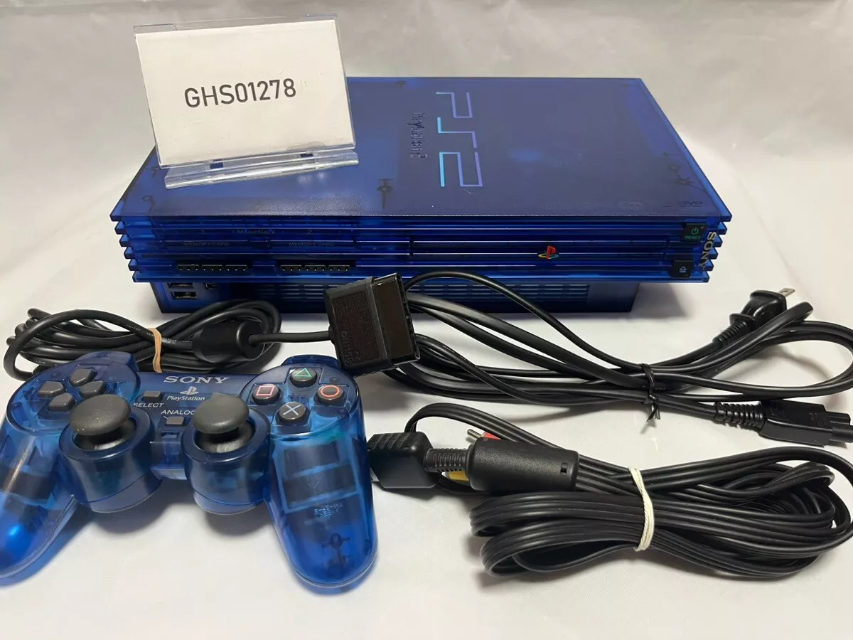 Sony PS2 SCPH-37000 PlayStation 2 Ocean Blue Body Confirmed Operation  Excellent