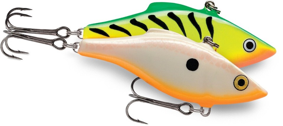 Leurre Vibrant Rapala Rattlin’ Rap RNR08/S (9.4 Cm, 22g, Coule) Pour Bass