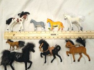 small toy horses