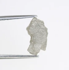 3.15ct Grey Raw Irregular Cut Natural Diamond for Birthday Gift Pendant