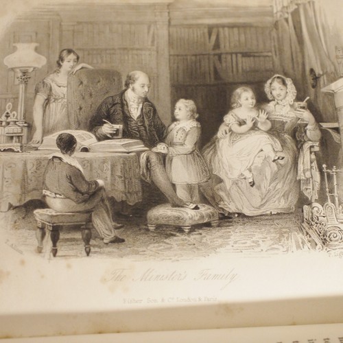 * Fine Bindings* Mrs Ellis Family Secrets 2 Books Preface Dated 1841 - Foto 15 di 19