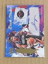 2022-23 COURT KINGS BRUSH STROKES AUTOGRAPH AUTO JALEN GREEN ROCKETS 49/75