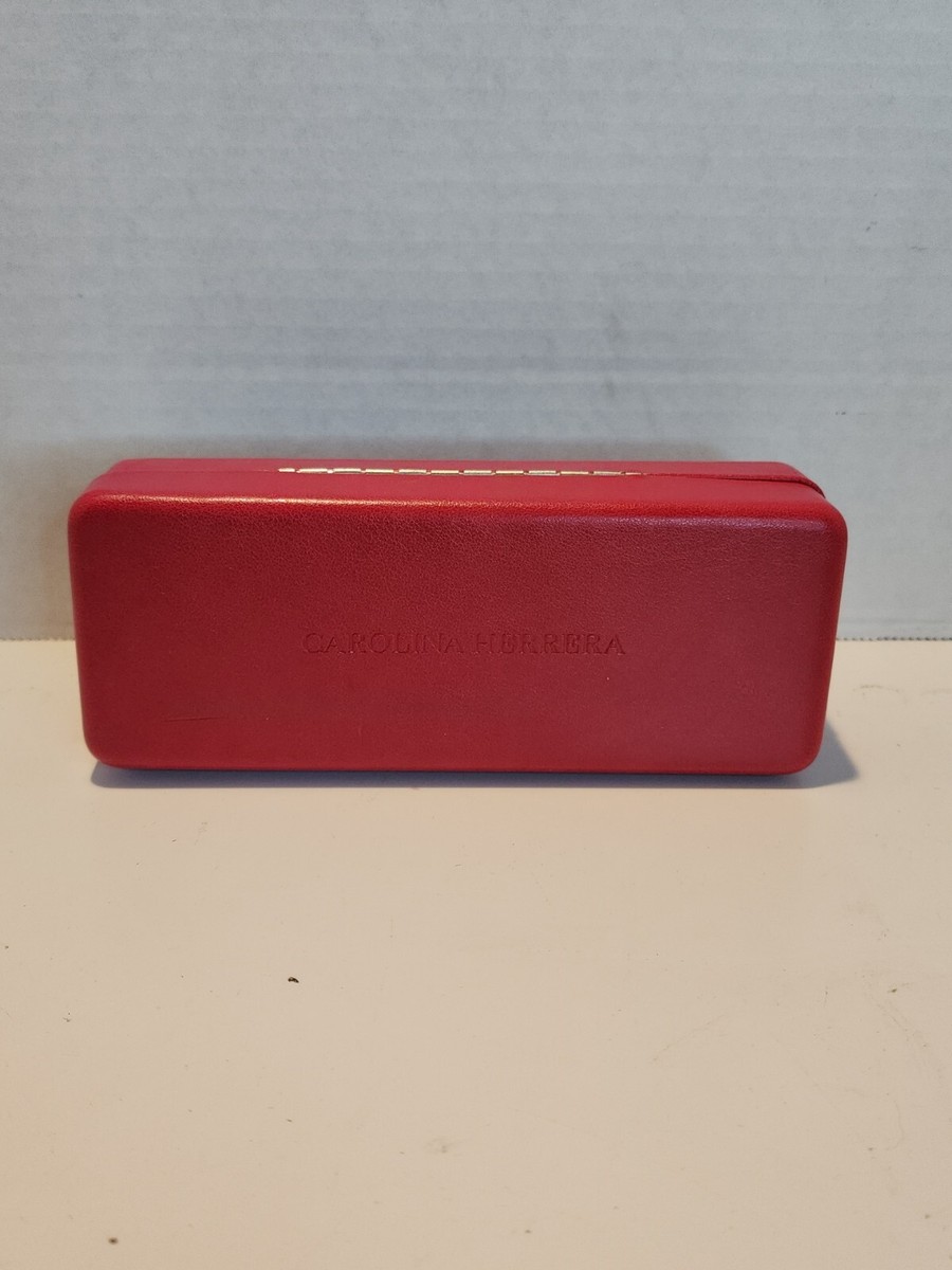 CAROLINA HERRERA Eyeglasses Sunglasses Hard Case RED  display picture 3