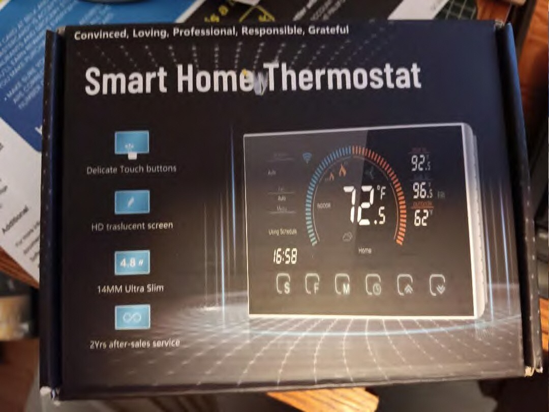 Smart Thermostat for Home WiFi Programmable Digital Thermostat Energy Saving C-W-image