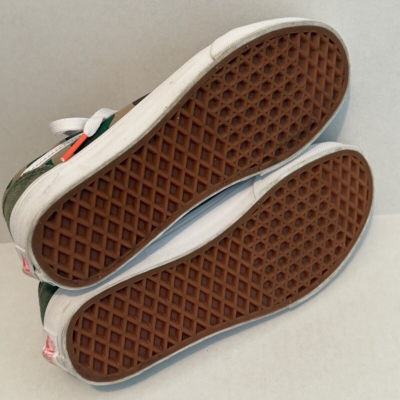 Vans Off The Wall Men\'s Old Skool Camo Canvas Suede Skate 508731 Size US 5 Mens Size 5.5 VANS Sneakers GREEN CAMO 508731 Hi TOP  main image 2