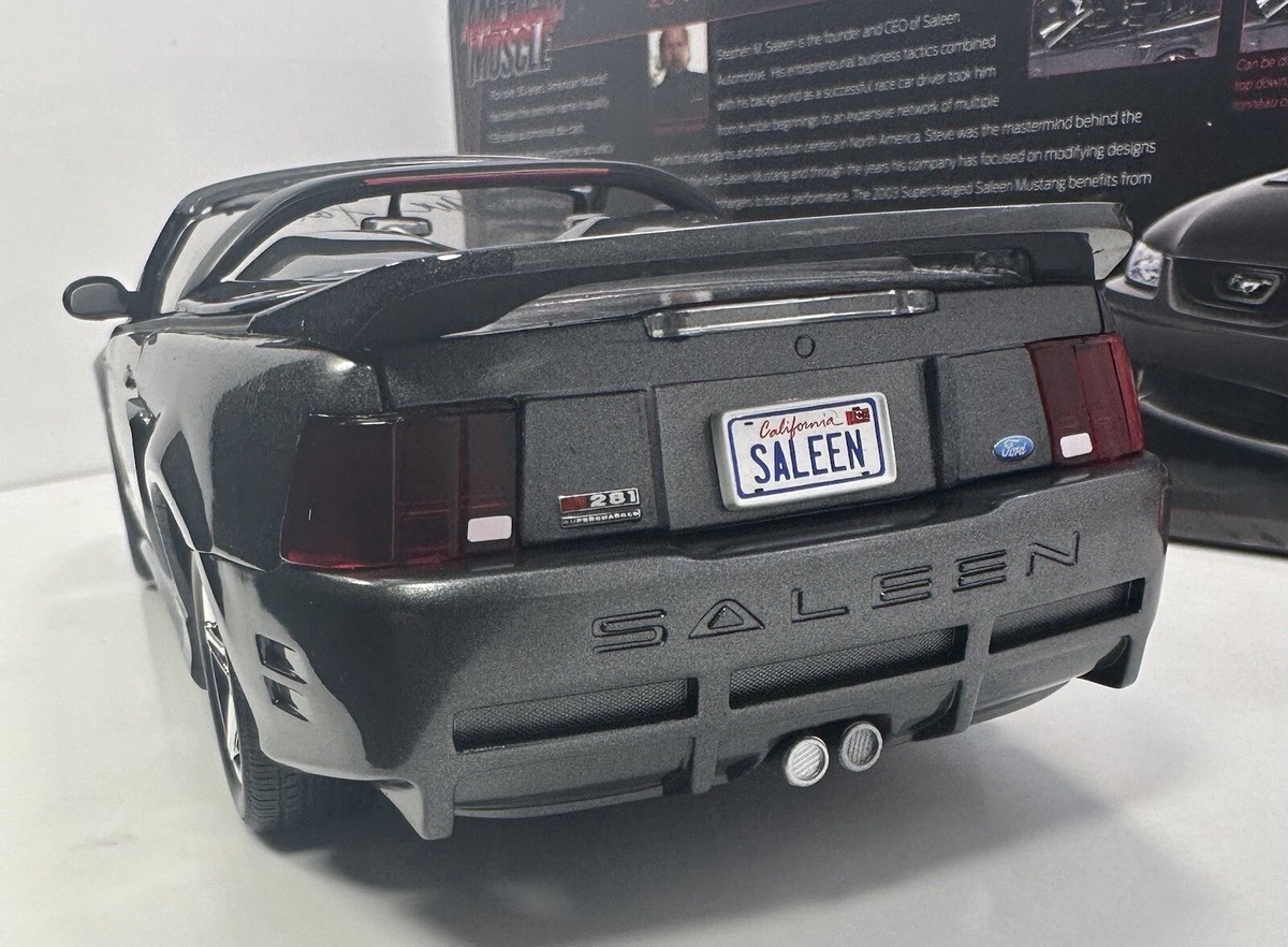 AUTO WORLD 1/18 Scale 2003 FORD MUSTANG SALEEN S281 SC AUTO WORLD 1/18 Scale 2003 FORD MUSTANG SALEEN S281 SC