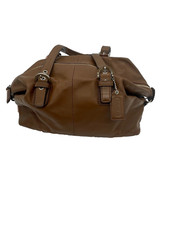 Borsa a tracolla Coach in pelle marrone chiaro