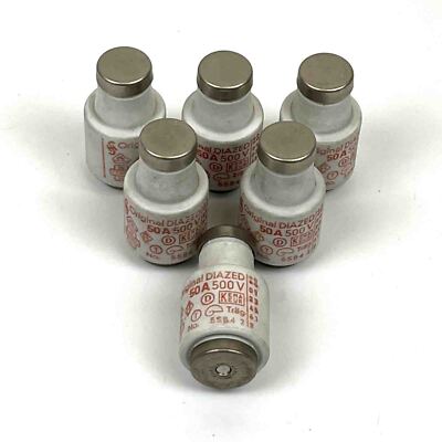 Schmelzsicherung Sicherungseinsatz Siemens 50A 500V Keramik (VE 6Stk.), unused