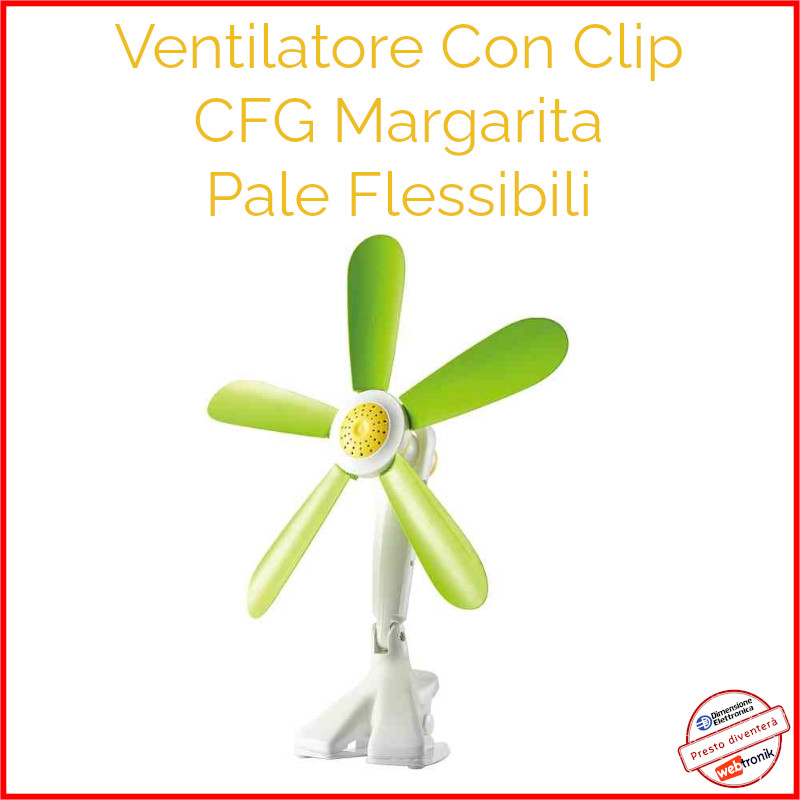 Ventilatore da Tavolo e Parete Silenzioso con Clip