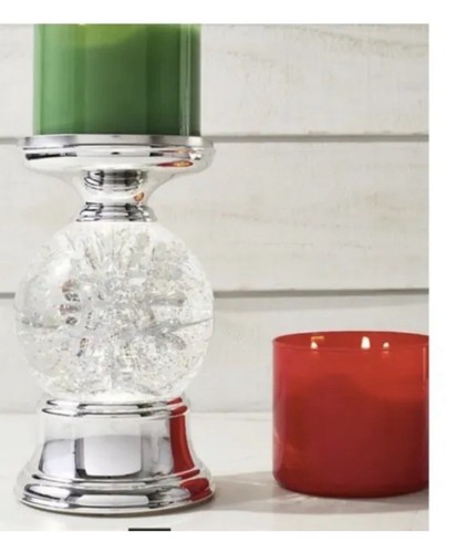 Bath & Body Works Light Up Musical Schneeflocke Globe 3Docht Kerzenhalter Sockel - Bild 4 von 5