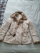 Rjr John Rocha Cream Belted Coat Size 10