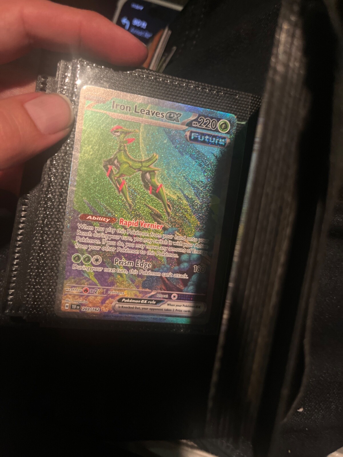 Pokémon TCG Iron Leaves ex Scarlet & Violet-Temporal Forces 203/162 Holo Special