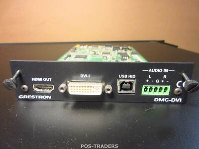 CRESTRON DMC-DVI MEDIA DVI / RGB VIDEO INPUT CARD - PULLED FROM DM-MD16X16