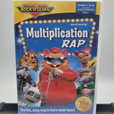 Multiplication Rap (DVD, 2015, Rock N Learn) Award-winning educational DVD!