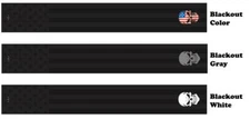 White Water Archery Blackout American Flag Skull Arrow Wraps 15pc Pack Black